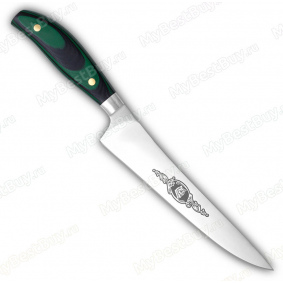 Нож Мясницкий. Цельнометаллический. G10 чёрно-зелёная
