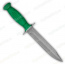 Нож Вишня НР-43 зеленая. Рукоять квартопрен. Пескоструйная обработка клинка