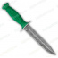 Нож Вишня НР-43 зеленая. Рукоять квартопрен. Обработка клинка стоунвош