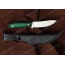Нож Горностай. Цельнометаллический. G10 чёрно-зеленая