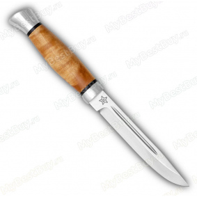 Нож Финка-3. Рукоять березовый кап. Алюминий