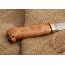 Нож Финка-5. Рукоять карельская береза стабилизированная. Латунь