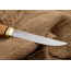 Нож Финка-5. Рукоять карельская береза стабилизированная. Латунь