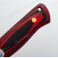 Нож Пескарь. Цельнометаллический. G10 (черно-красная). Без гравировки. Отверстие под темляк