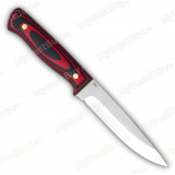 Нож "Пескарь". Цельнометаллический. G10 (черно-красная). Без гравировки. Отверстие под темляк