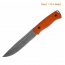 Нож Леший-Т. Цельнометаллический. Микарта оранжевая. Стоунвош