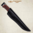 Нож Леший-Т. Цельнометаллический. G10 черно-красная
