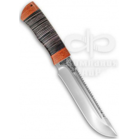 Нож Робинзон-1. Рукоять кожа. Сталь 95Х18