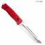 Нож Ронин-Т. Цельнометаллический. Микарта красная