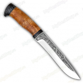 Нож Шаман-1. Рукоять березовый кап