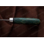 Нож Шашлычный-малый. Рукоять карельская береза стабилизированная зелёная. Алюминий. Без худ. гравировки (без тыльника). Сталь 100Х13М