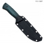 Нож Бекас-Т. Цельнометаллический. Микарта тёмно-зелёная с красной подложкой