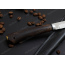 Нож Заноза. Рукоять карельская береза стабилизированная коричневая. Алюминий
