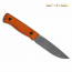 Нож Стриж-Т. Цельнометаллический. Микарта оранжевая. Стоунвош