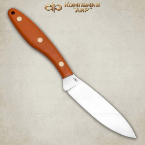 Нож Траппер М. Цельнометаллический. Микарта (оранжевая)