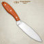 Нож Траппер С. Цельнометаллический. Микарта (оранжевая)