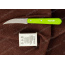 Нож Opinel №114 для чистки овощей и фруктов. Рукоять дерево. Зеленый