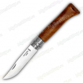Складной нож Opinel №8. Нержавеющая сталь. Рукоять орех