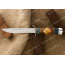 Нож разведчика. Рукоять комбинированная люкс: карельская береза стабилизированная, орех, фибра. Алюминий