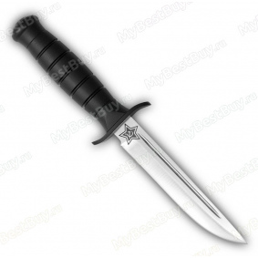 Нож Финка-1. Рукоять, крестовина, тыльник полимерное покрытие (с насечками, звезда)