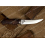 Нож Клычок-1. Рукоять ореховый кап. Латунь в черном никеле