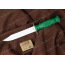 Нож Вишня НР-43. Зелёная пластиковая рукоять